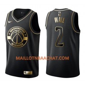Maillot NBA Washington Wizards John Wall 2 Nike Noir Golden Edition Swingman - Homme